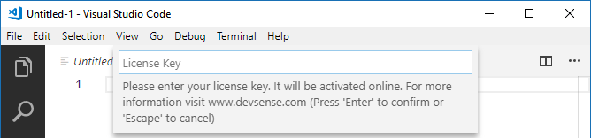 Enter your license key