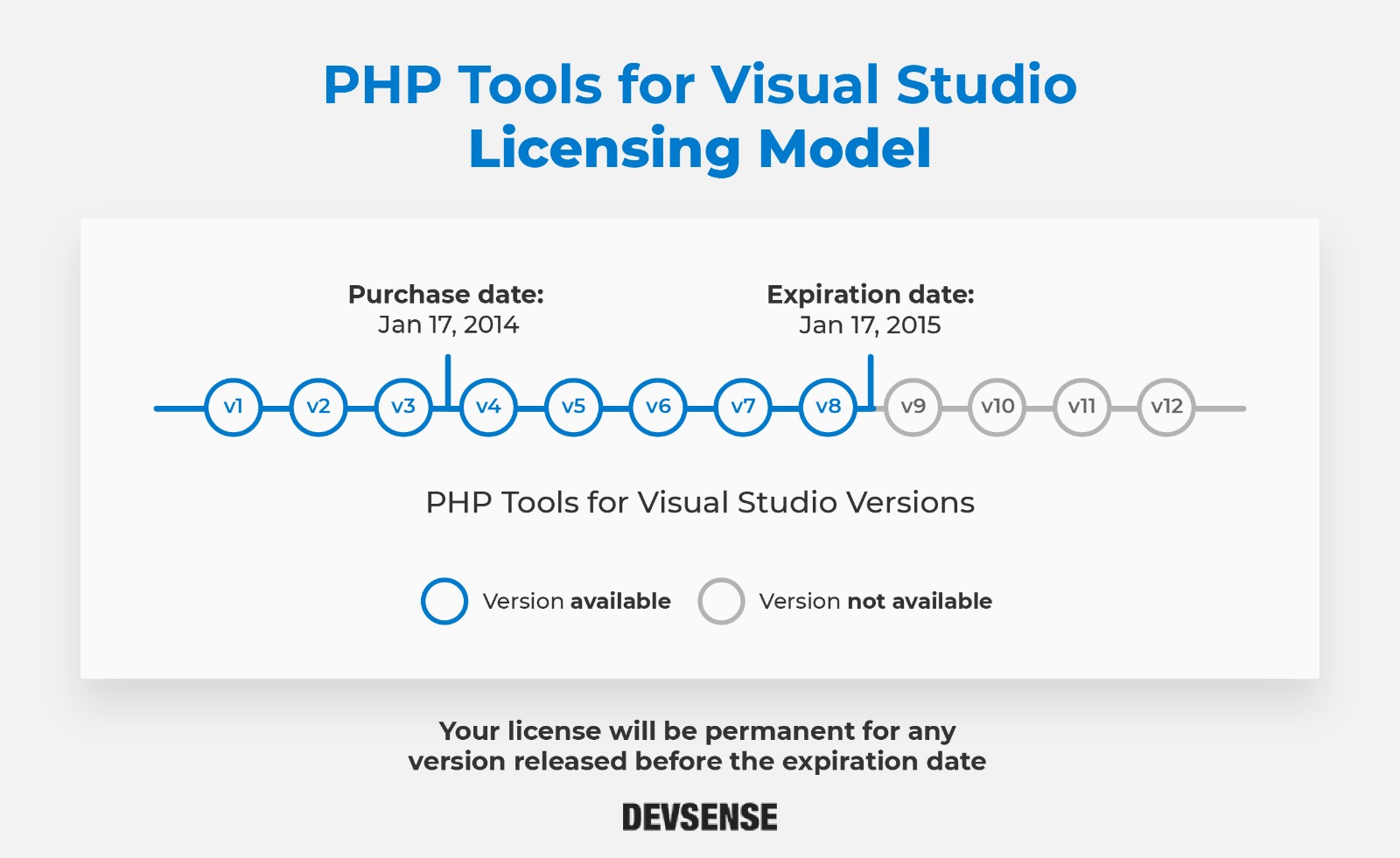 License overview Visual Studio