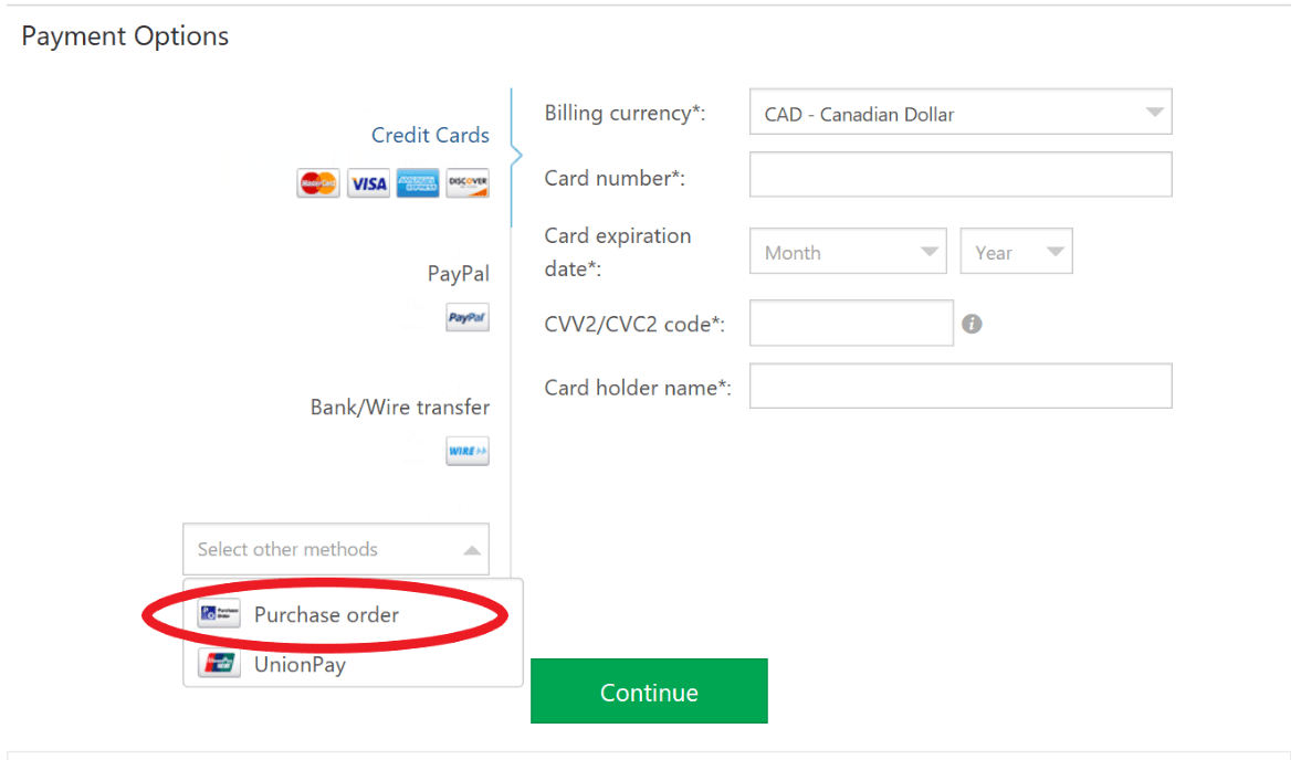 Payment Options