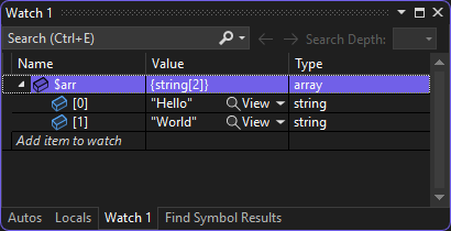 Array Item Type