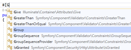 attribute completion