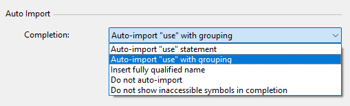 auto-import with groups